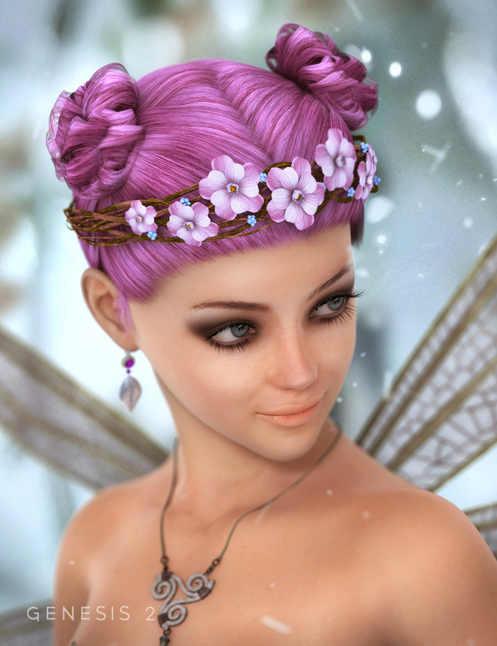 Bloomingwood Hair by: , 3D Models by Daz 3D
