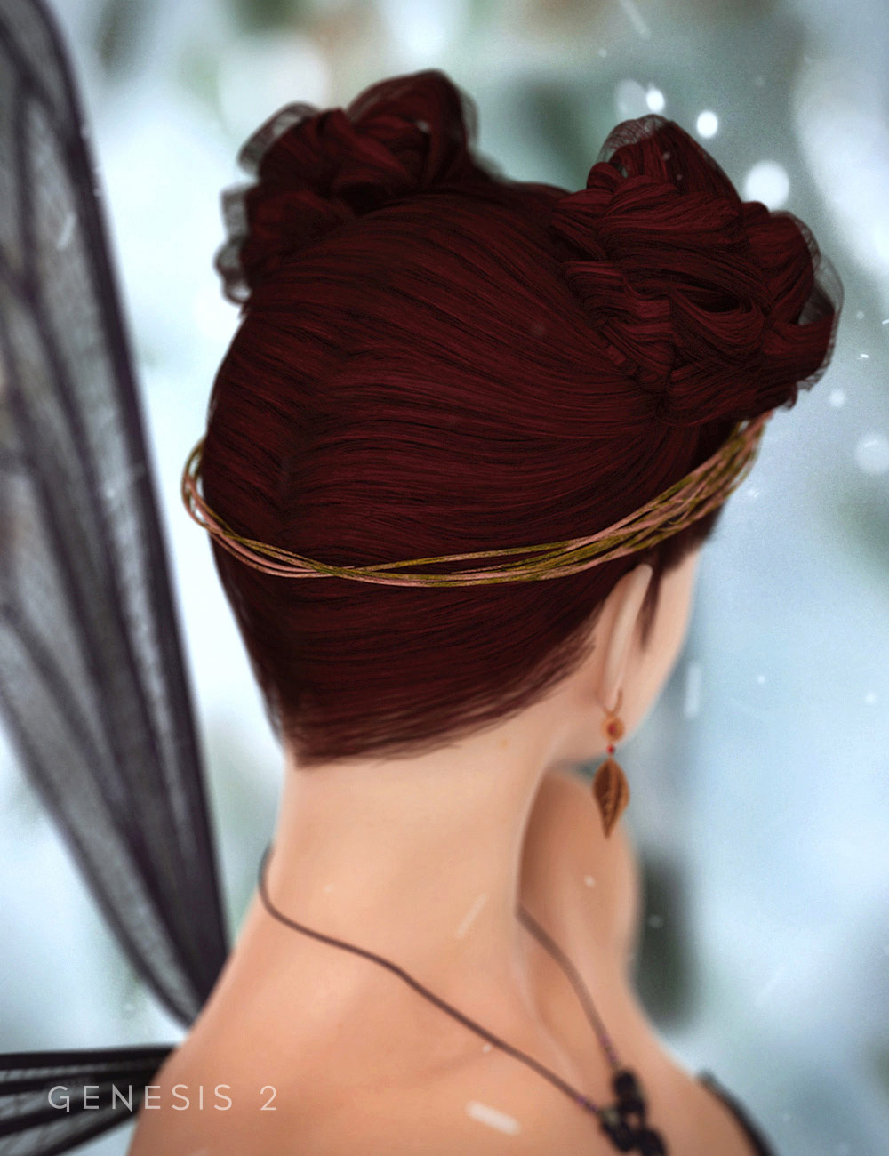 Bloomingwood Hair Bloomingwood Hair by: , 3D Models by Daz 3D
