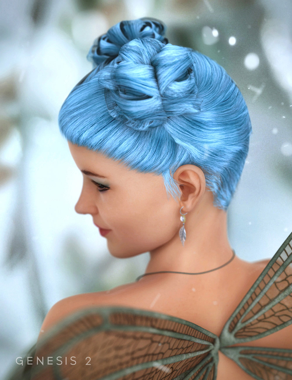Bloomingwood Hair by: , 3D Models by Daz 3D