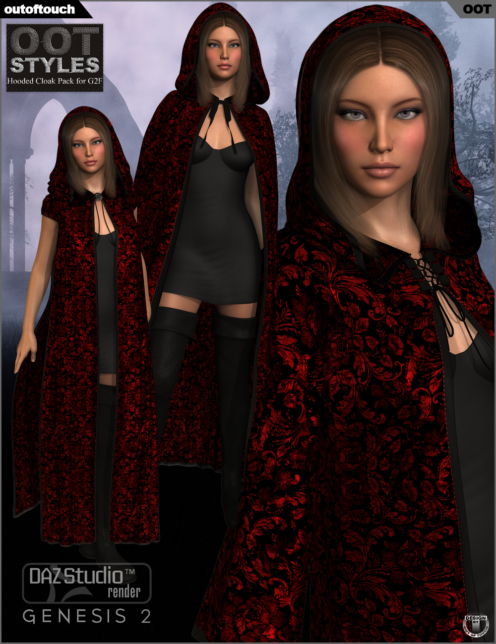 OOT Styles for Medieval Cloaks by: outoftouch, 3D Models by Daz 3D