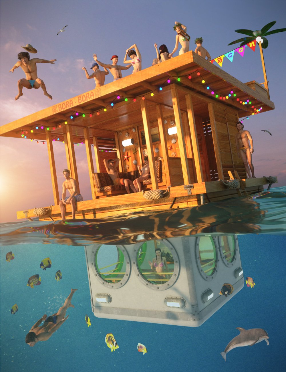 Resort Lagoon by: petipet, 3D Models by Daz 3D