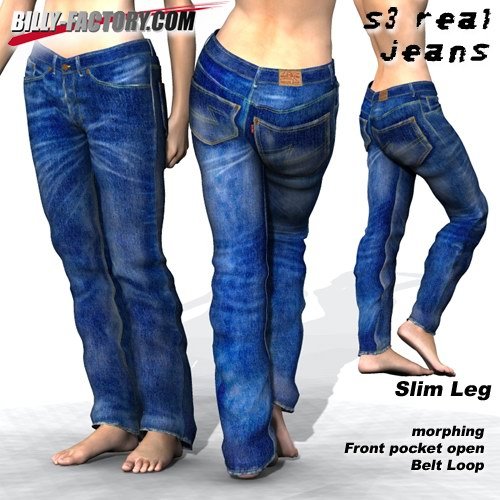 SP Real Jeans Set by: BILLY-T, 3D Models by Daz 3D