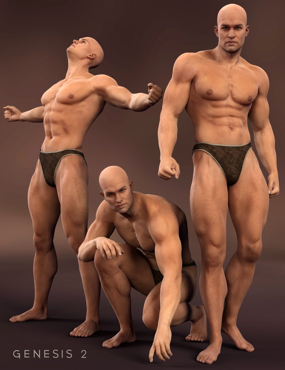 Gianni 6 Jungle Poses by: Muscleman, 3D Models by Daz 3D