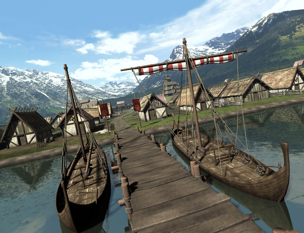 Viking Village Props by: Faveral, 3D Models by Daz 3D