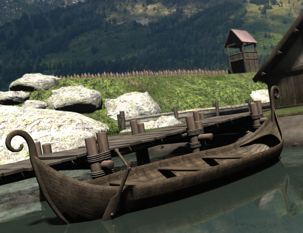 Viking Village Props by: Faveral, 3D Models by Daz 3D