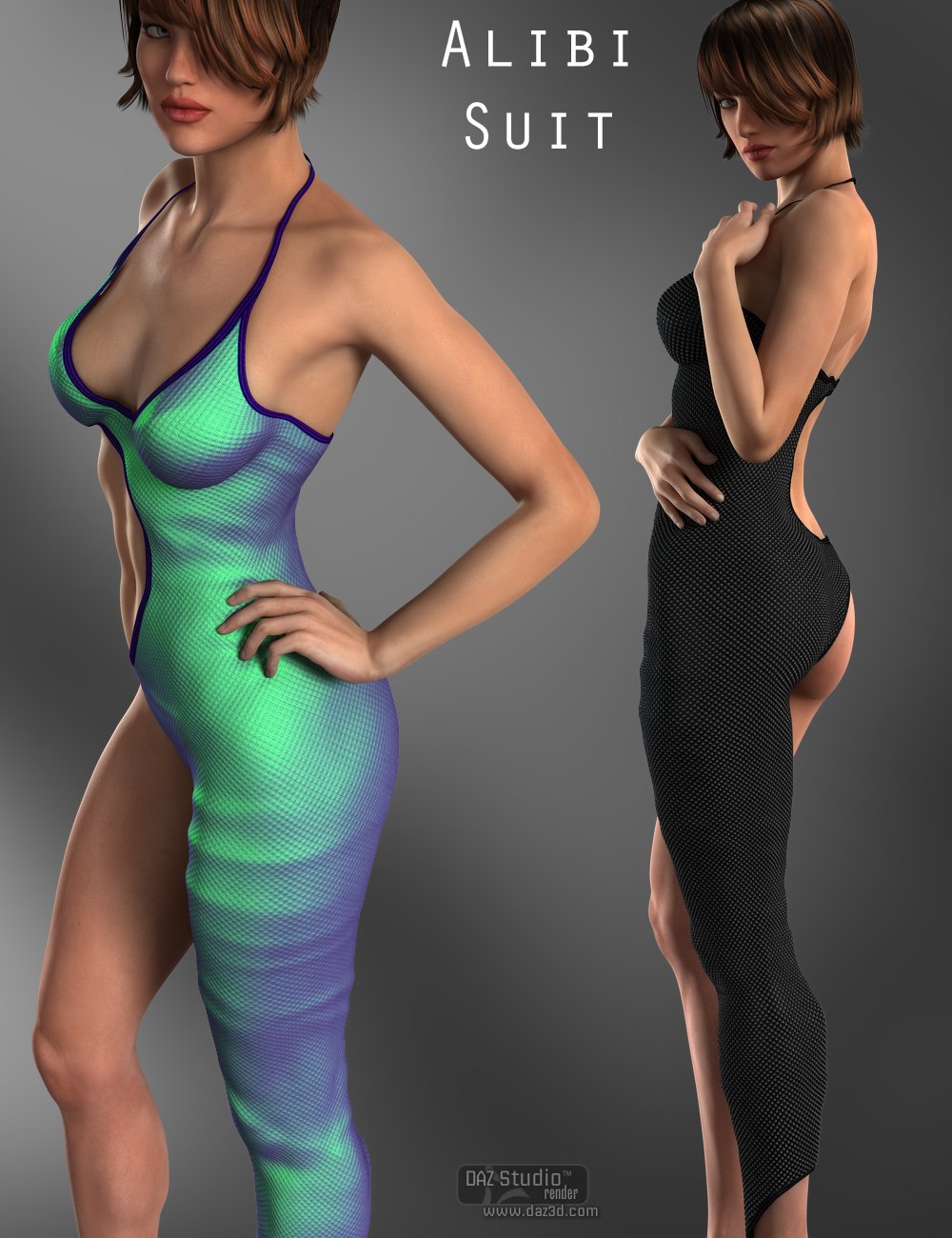 Alibi Suit for Genesis 2 Female(s) and Victoria 4 by: Nikisatez, 3D Models by Daz 3D