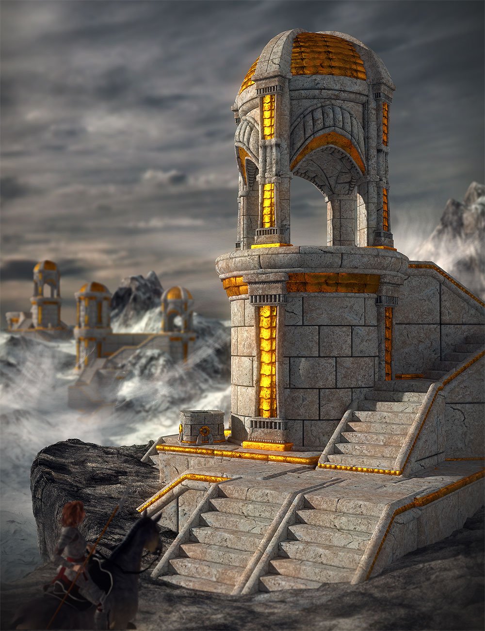 Ruins of H'trakram by: Orestes Graphics, 3D Models by Daz 3D