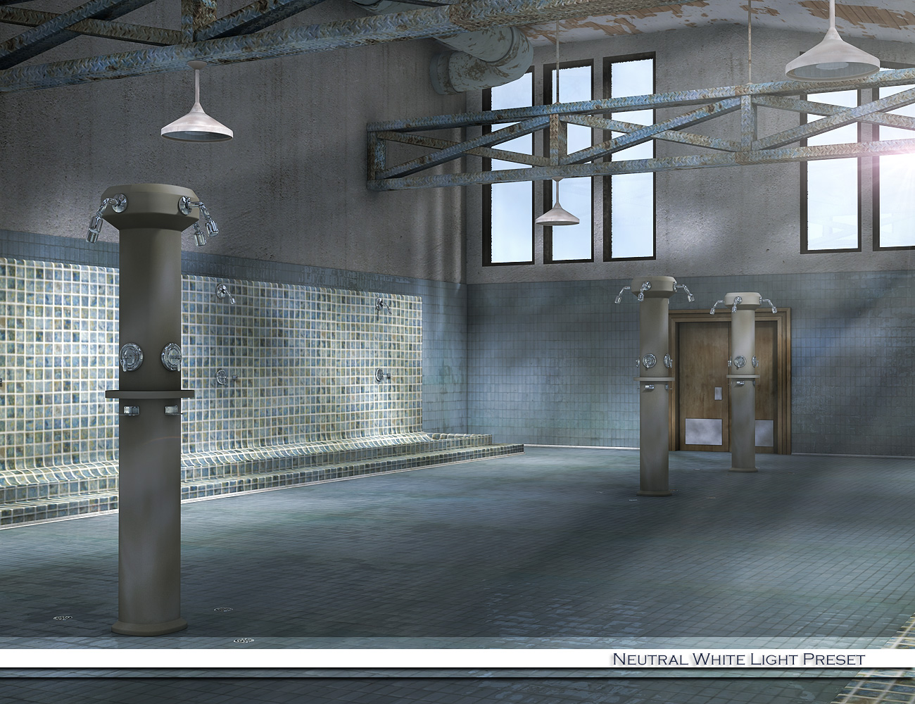 Lighting Pack for Public Shower Lighting Pack for Public Shower by: , 3D Models by Daz 3D