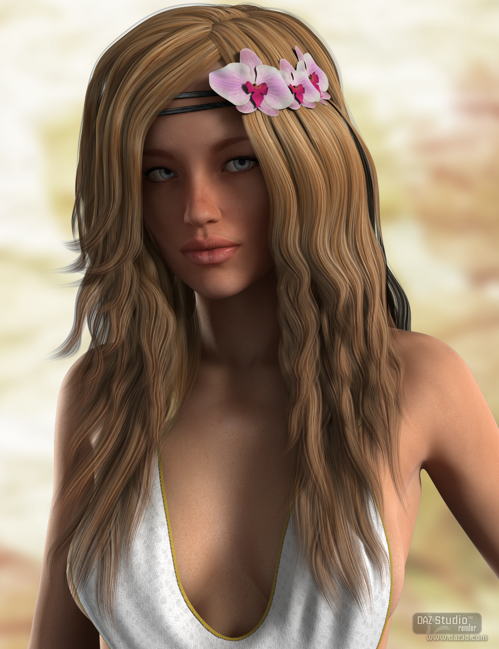 Irena Hair for Genesis 2 Female(s) by: Nikisatez, 3D Models by Daz 3D