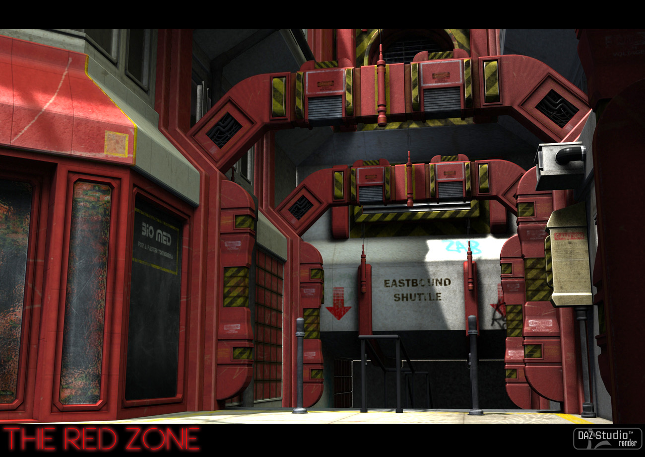 The Red Zone by: The DigiVault, 3D Models by Daz 3D