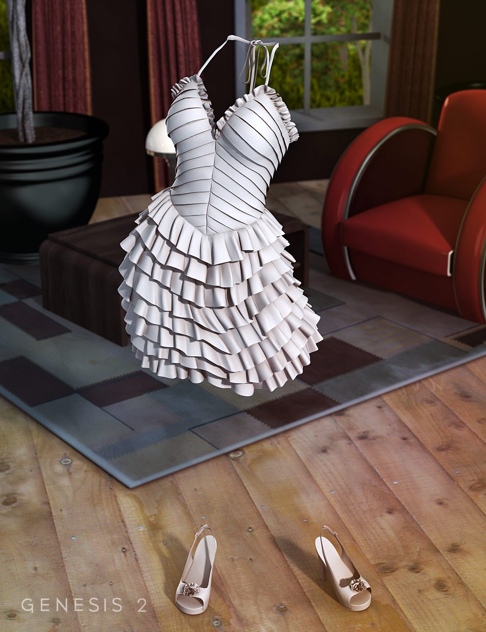 Jazzy Ruffles Jazzy Ruffles by: SarsaCharlie, 3D Models by Daz 3D
