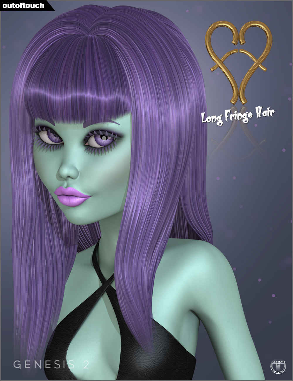 Fiends Forever Long Fringe Hair Fiends Forever Long Fringe Hair by: outoftouch, 3D Models by Daz 3D