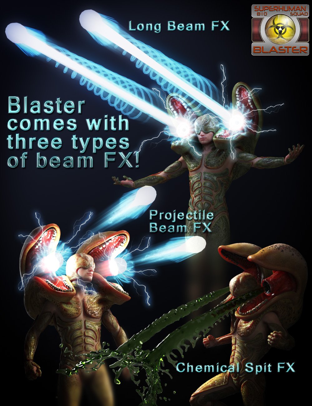 Bio Squad Blaster by: JoLab1985, 3D Models by Daz 3D