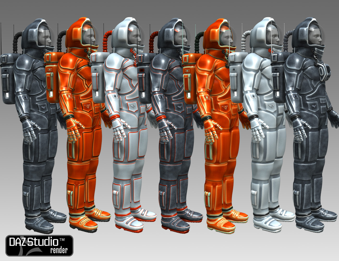 Mars Explorers for Genesis by: midnight_stories, 3D Models by Daz 3D