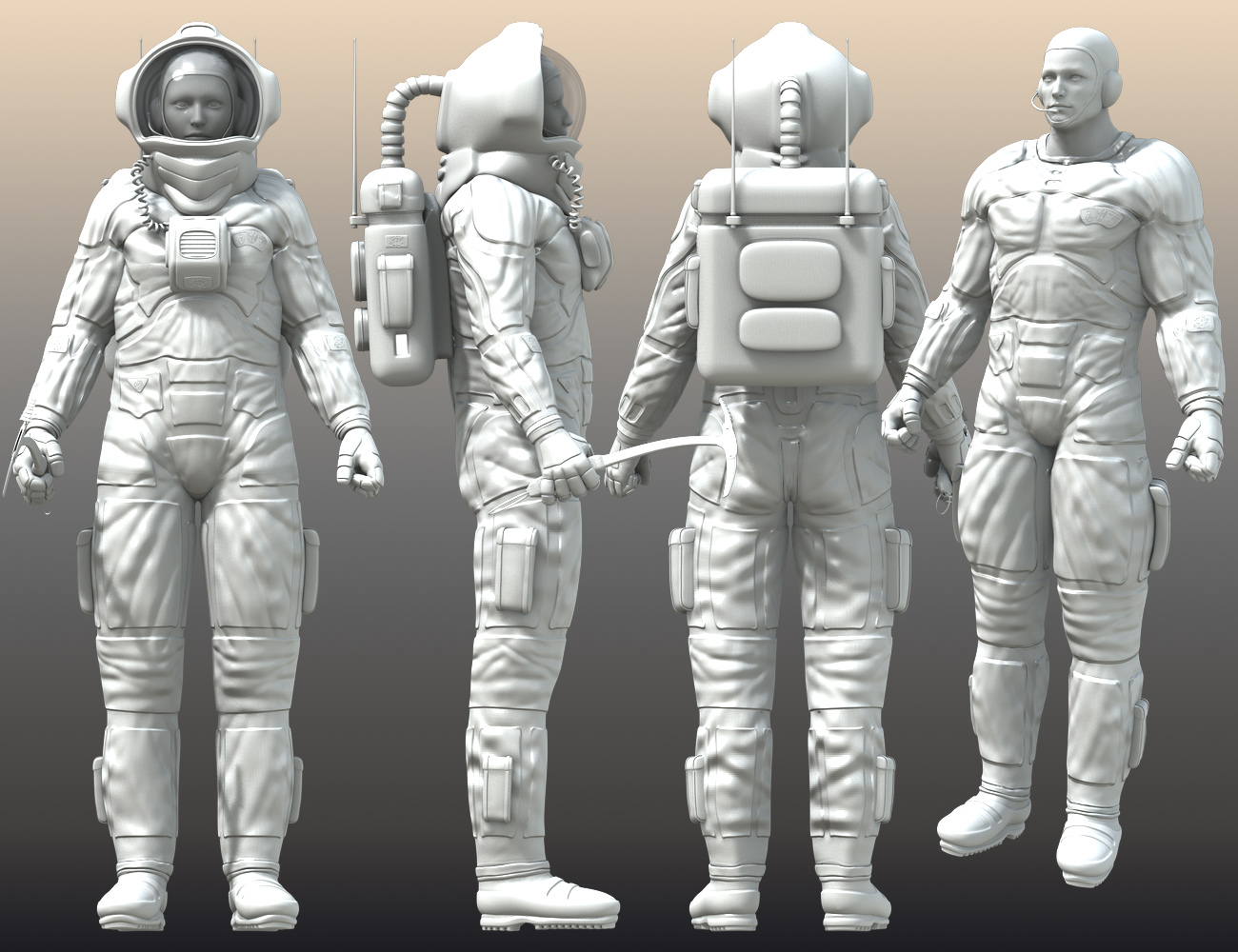 Mars Explorers for Genesis by: midnight_stories, 3D Models by Daz 3D