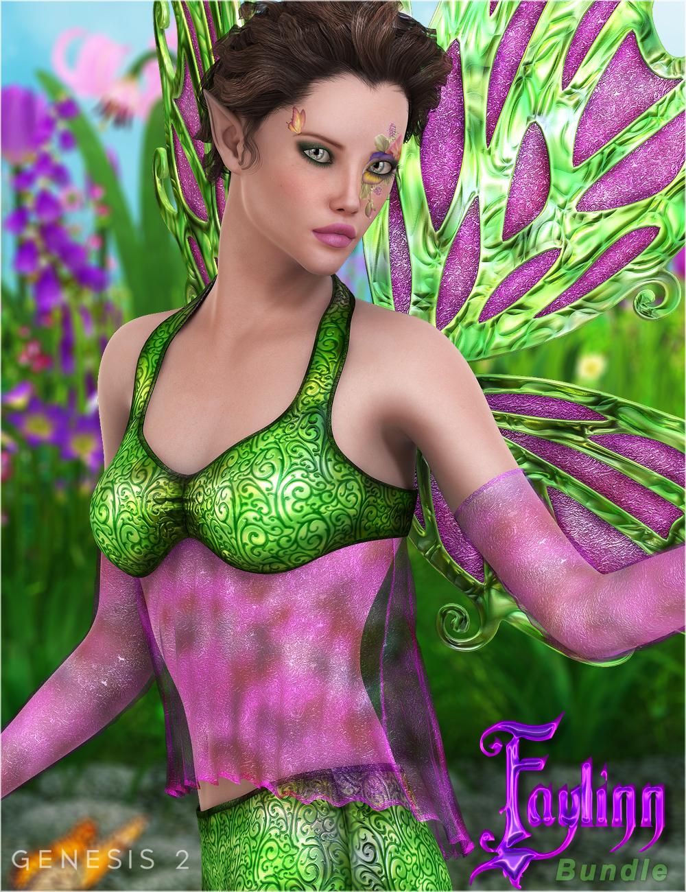 Faylinn - 4 Seasons Character, Outfit and Poses Bundle by: SabbyFred Winkler ArtFisty & DarcSedor, 3D Models by Daz 3D