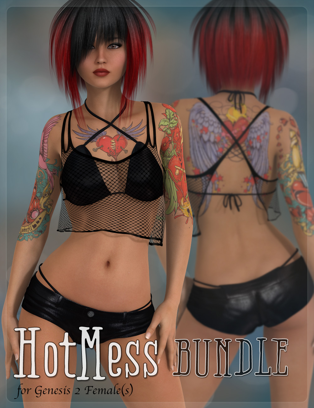 Hot Mess Bundle by: DemonicaEviliusJessaii, 3D Models by Daz 3D