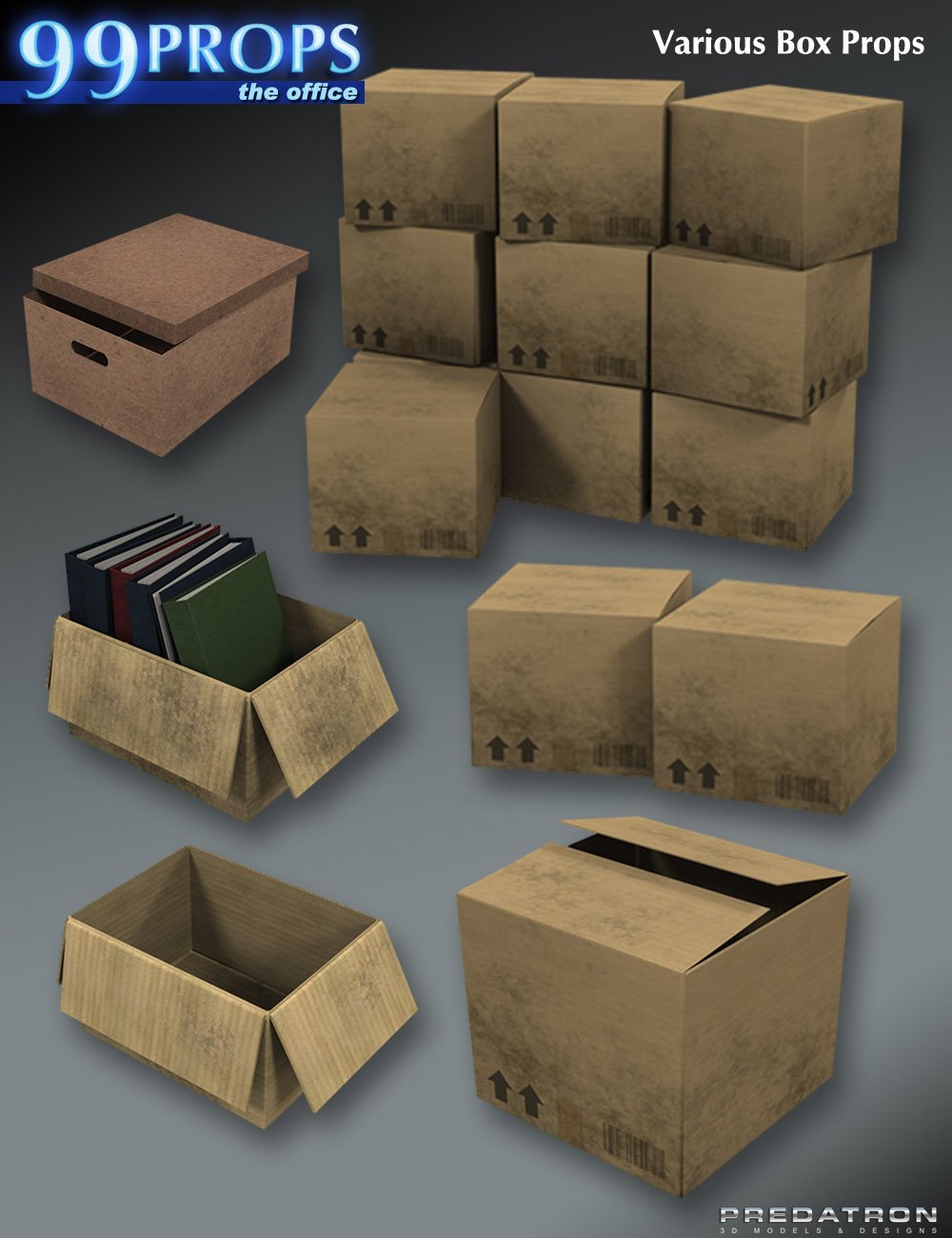 99 Poser Props - The Office 99 Poser Props - The Office by: Predatron, 3D Models by Daz 3D