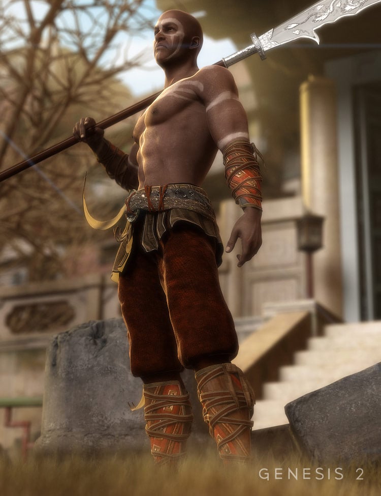 Fighting Monk Textures by: Sarsa, 3D Models by Daz 3D