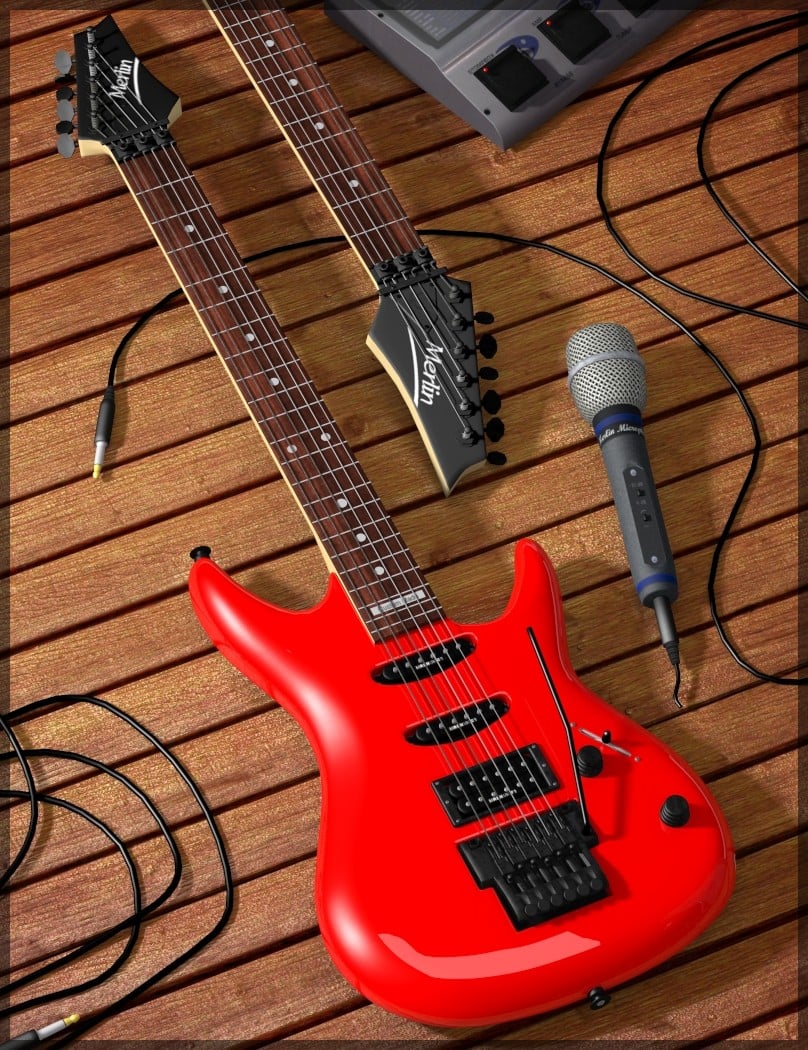 Guitar and Props by: Merlin Studios, 3D Models by Daz 3D