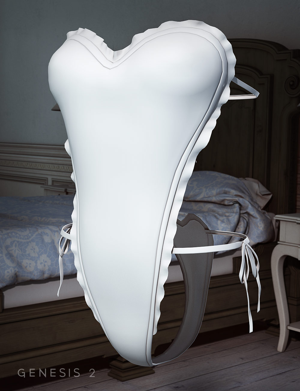 Lacy Teddy Lingerie for Genesis 2 Female(s) by: OziChickXena, 3D Models by Daz 3D
