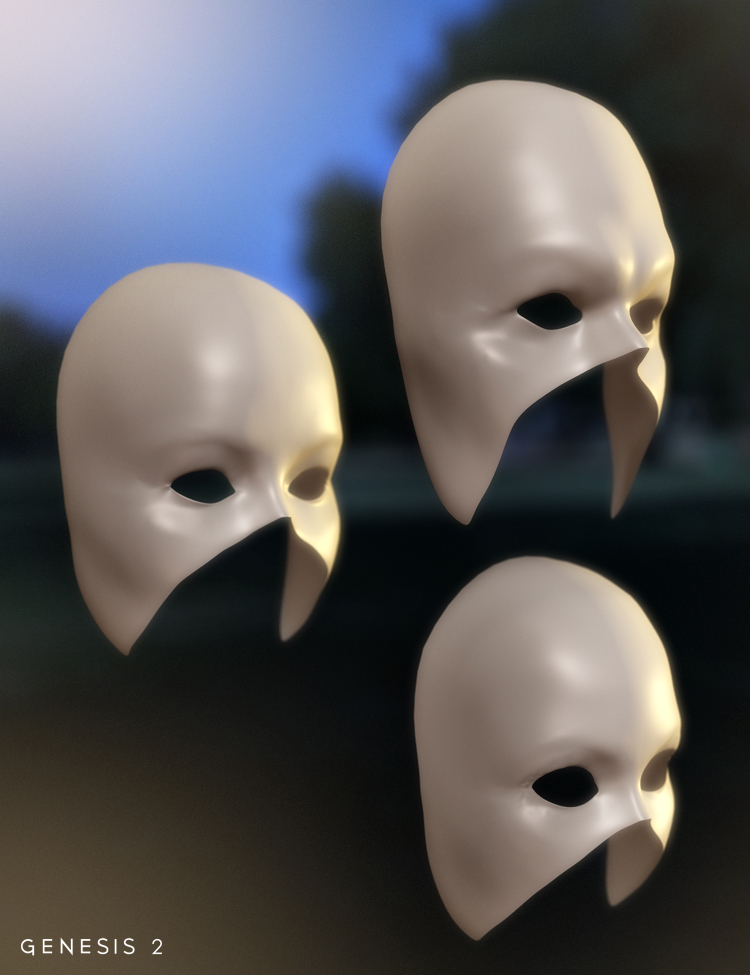 Morphing Mask for Genesis and Genesis 2 by: Ravenhair, 3D Models by Daz 3D