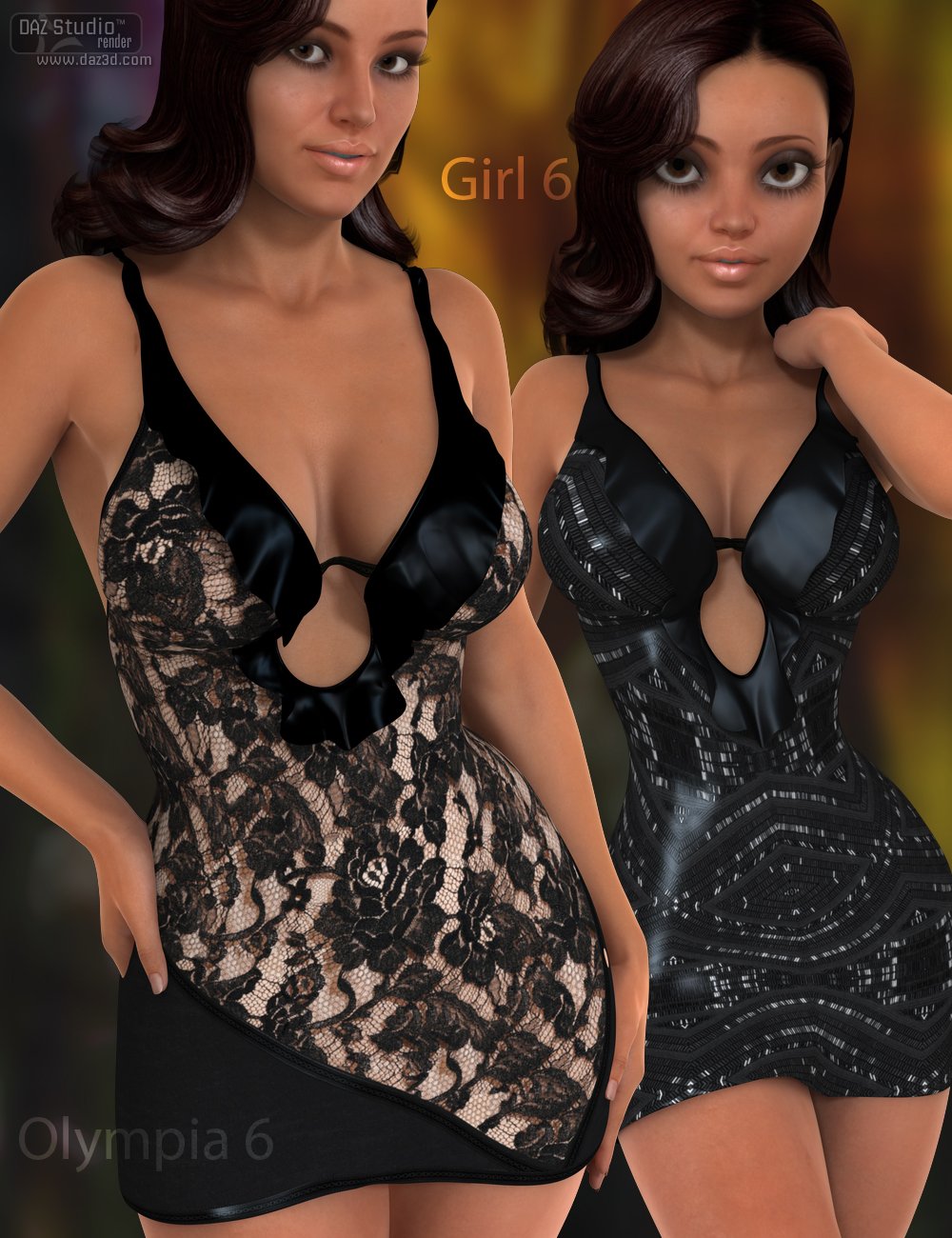 Mila Dress for Genesis 2 Female(s) by: Nikisatez, 3D Models by Daz 3D