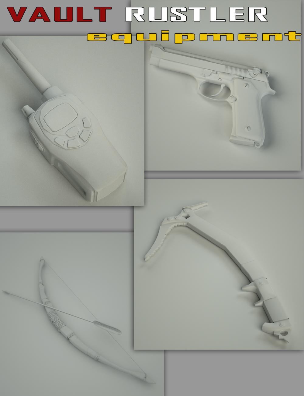 Vault Rustler Equipment by: Slide3D, 3D Models by Daz 3D