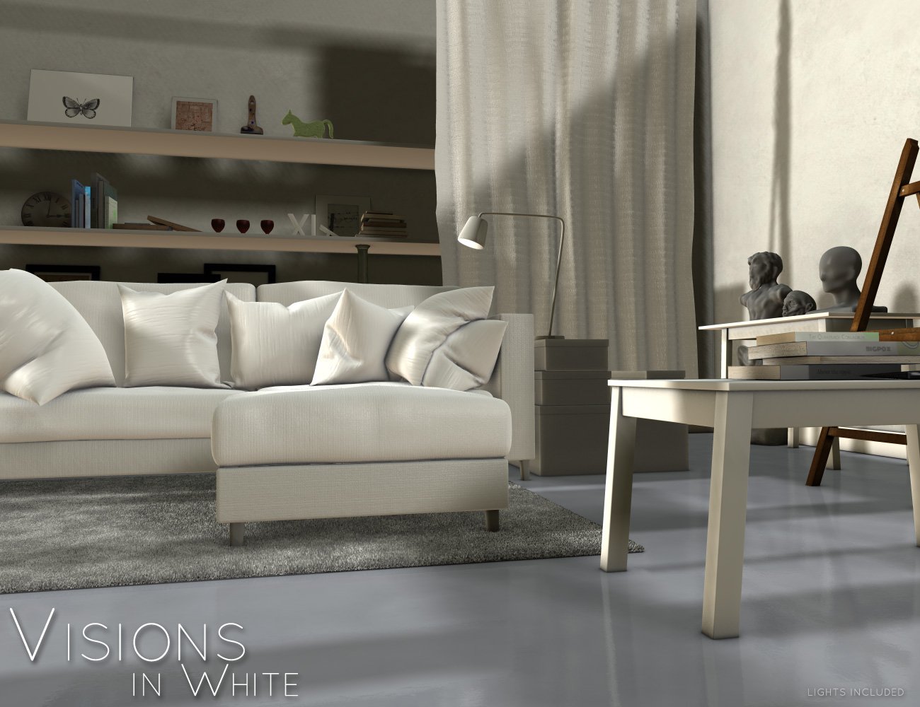 i13 Visions in White by: ironman13, 3D Models by Daz 3D