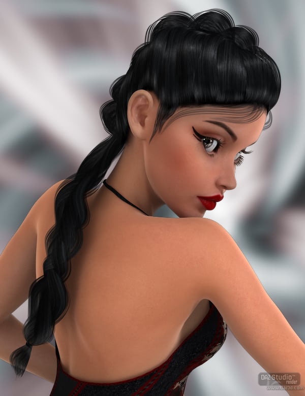 Danah Braid for Genesis 2 Female(s) by: Nikisatez, 3D Models by Daz 3D