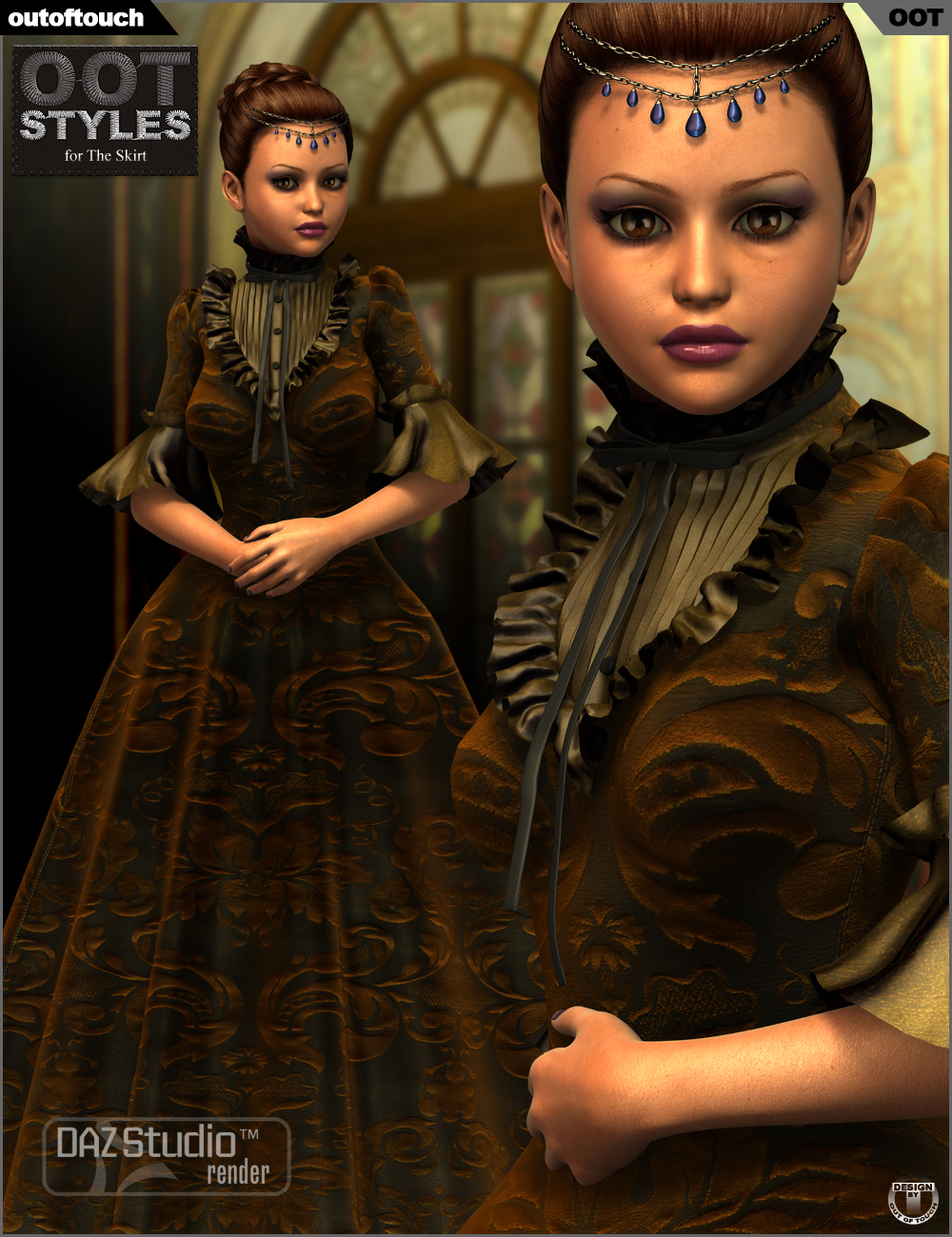 OOT Styles for The Skirt by: outoftouch, 3D Models by Daz 3D