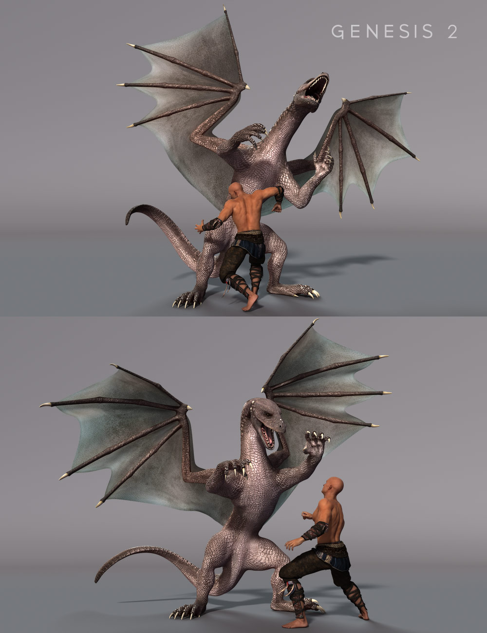 DAZ Dragon 3 Fantasy Poses by: Muscleman, 3D Models by Daz 3D