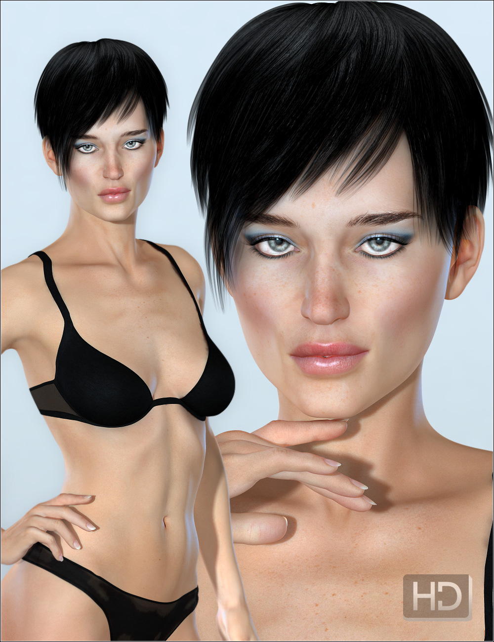 Pearl - Character and Hair by: Valea, 3D Models by Daz 3D