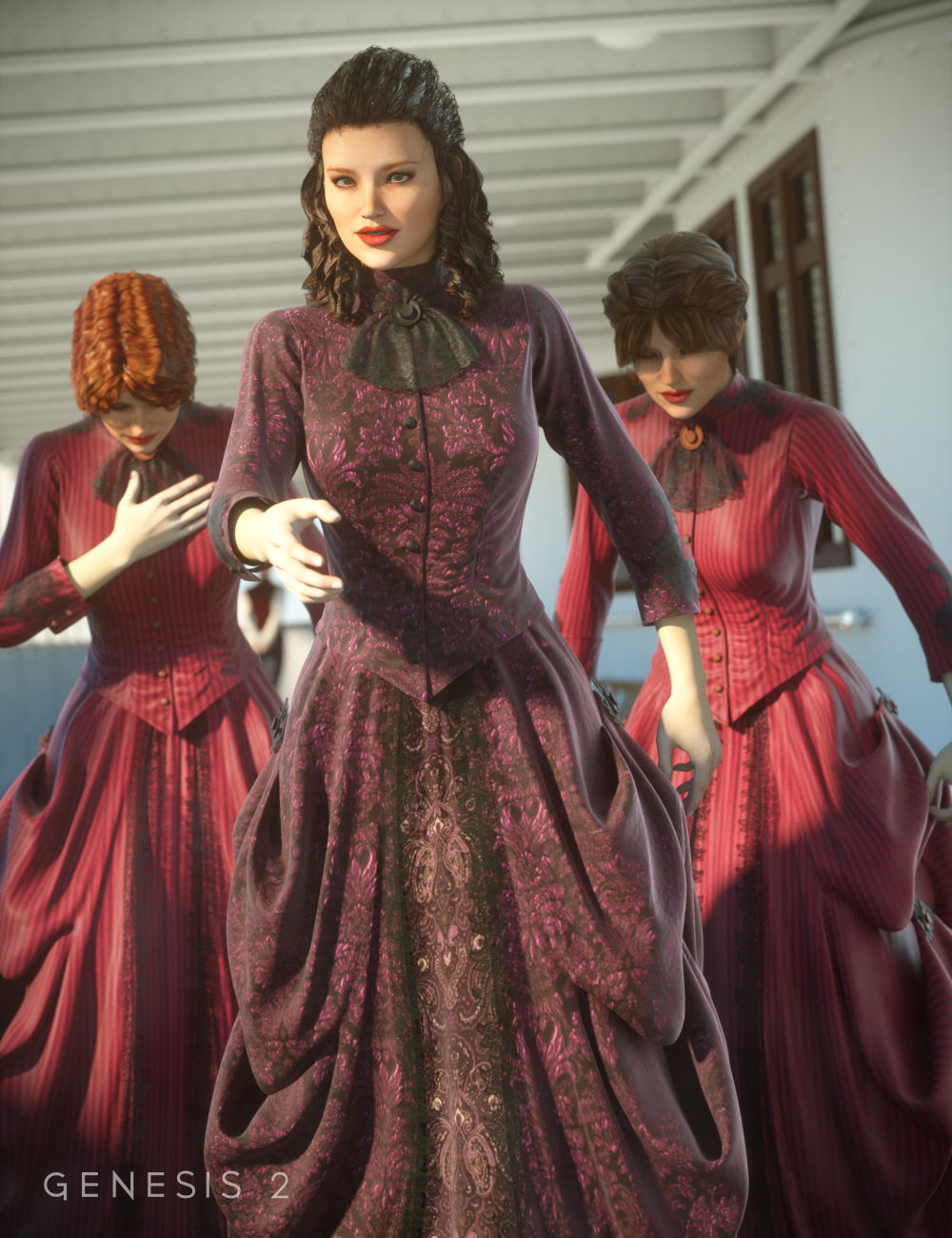 Courtly Manners - the Ladies by: FeralFey, 3D Models by Daz 3D