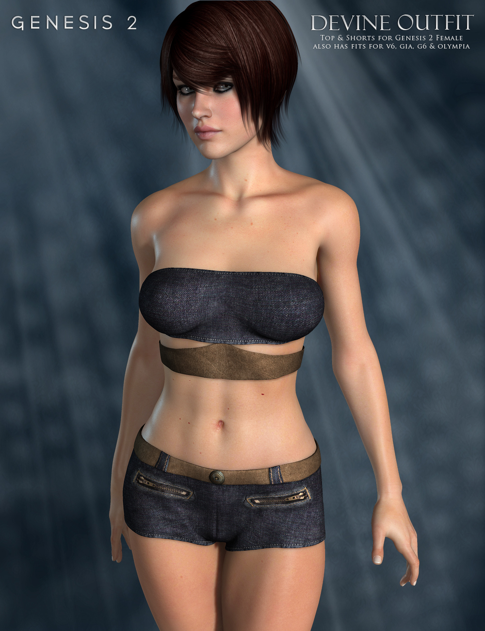 Devine Outfit for Genesis 2 Female(s) by: OziChick, 3D Models by Daz 3D