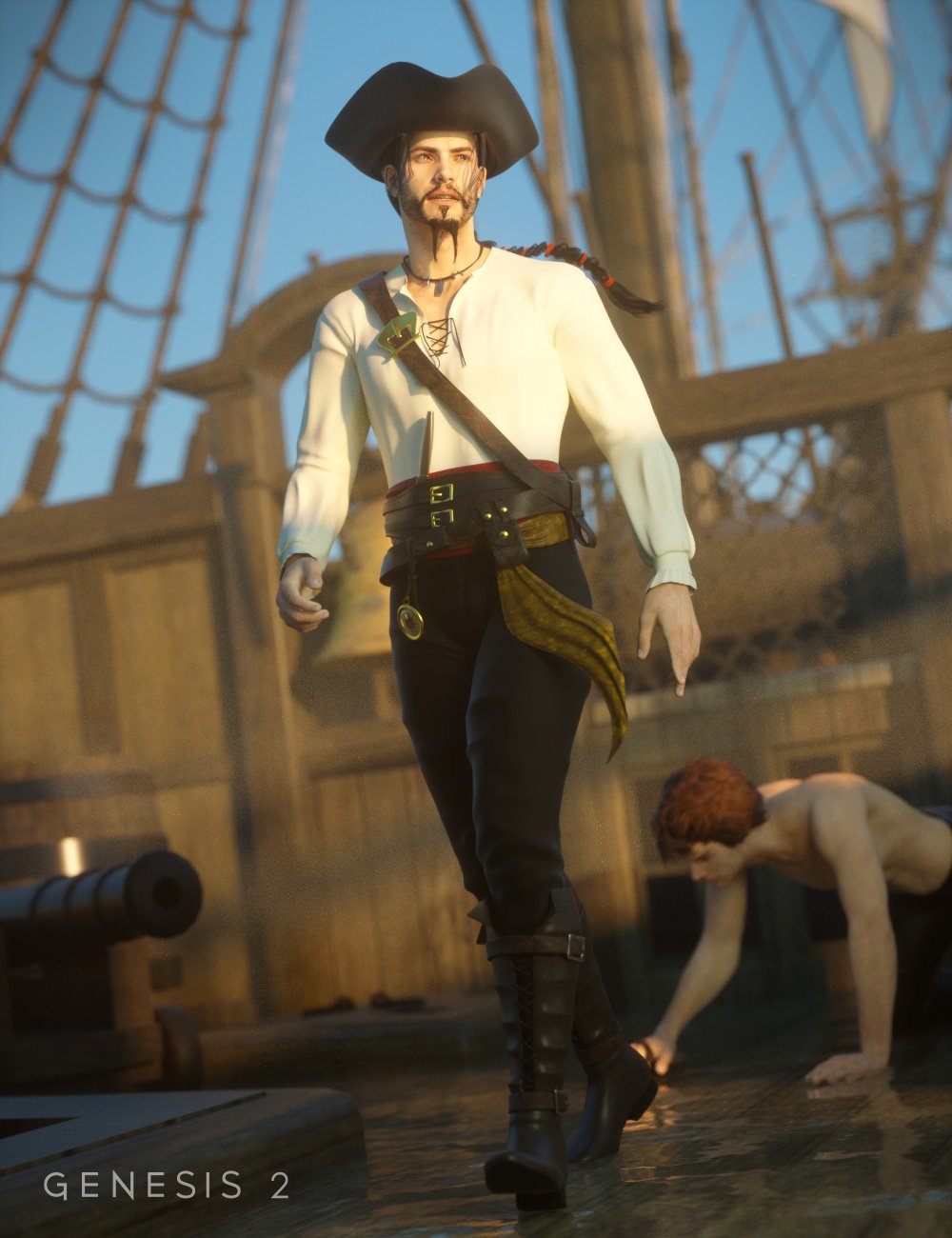 Pirate for Genesis and Genesis 2 Male(s) Pirate for Genesis and Genesis 2 Male(s) by: Ravenhair, 3D Models by Daz 3D