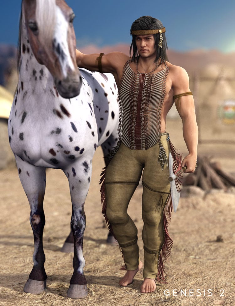Courageous Warrior for Genesis 2 Male(s) by: Barbara BrundonSarsa, 3D Models by Daz 3D