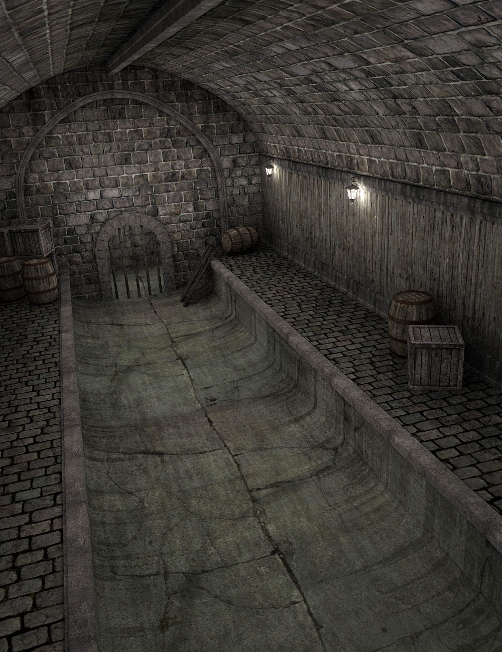 Medieval Sewer by: , 3D Models by Daz 3D