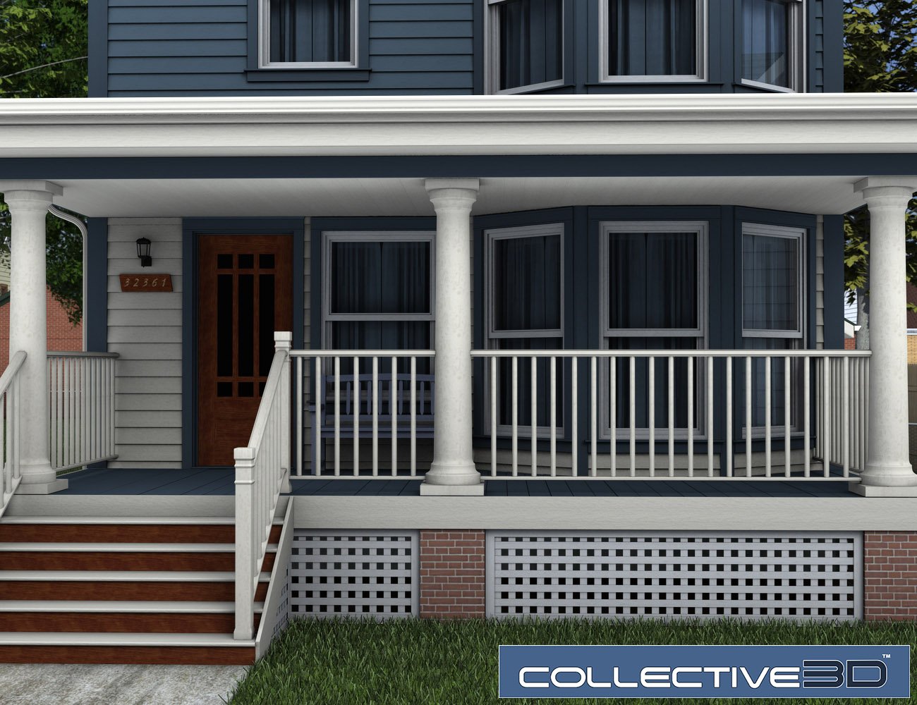 Collective3d Modern Home Exterior 1 Collective3d Modern Home Exterior 1 by: Collective3d, 3D Models by Daz 3D