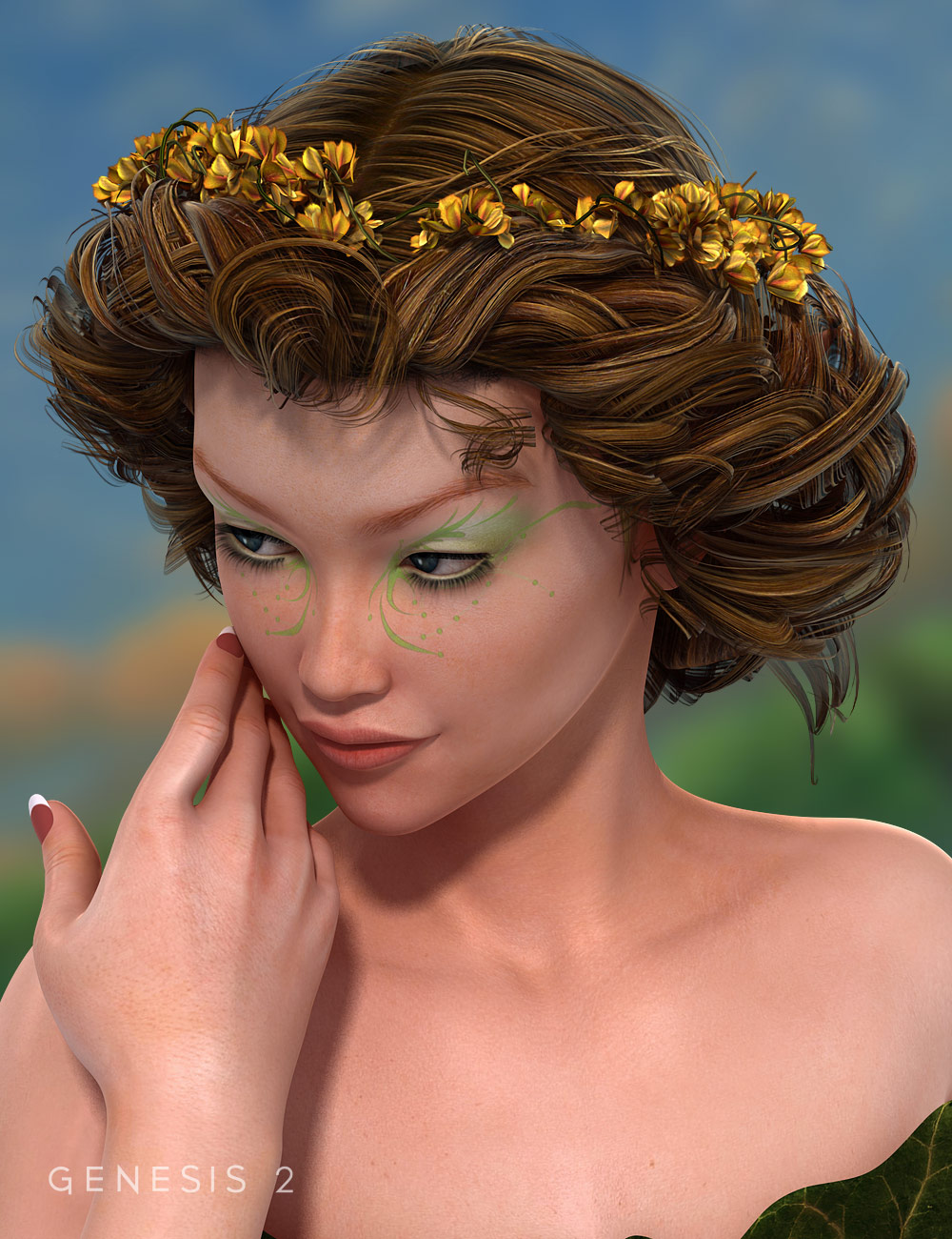 FairyFae Hair for Genesis 2 Female(s) by: goldtassel, 3D Models by Daz 3D