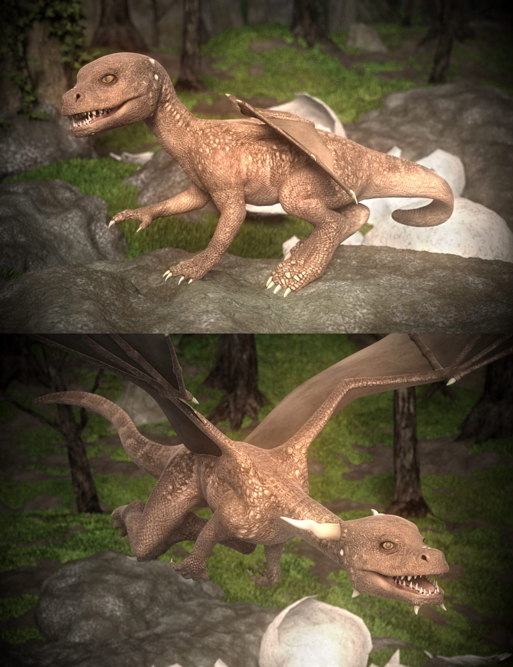 Capsces Shapes for DAZ Dragon 3 Capsces Shapes for DAZ Dragon 3 by: Capsces Digital Ink, 3D Models by Daz 3D