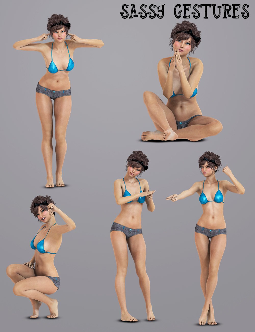 i13 Sassy Gestures by: ironman13, 3D Models by Daz 3D