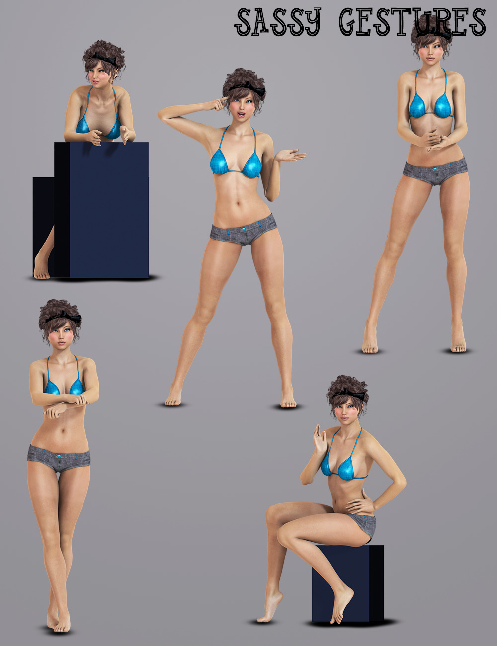 i13 Sassy Gestures by: ironman13, 3D Models by Daz 3D