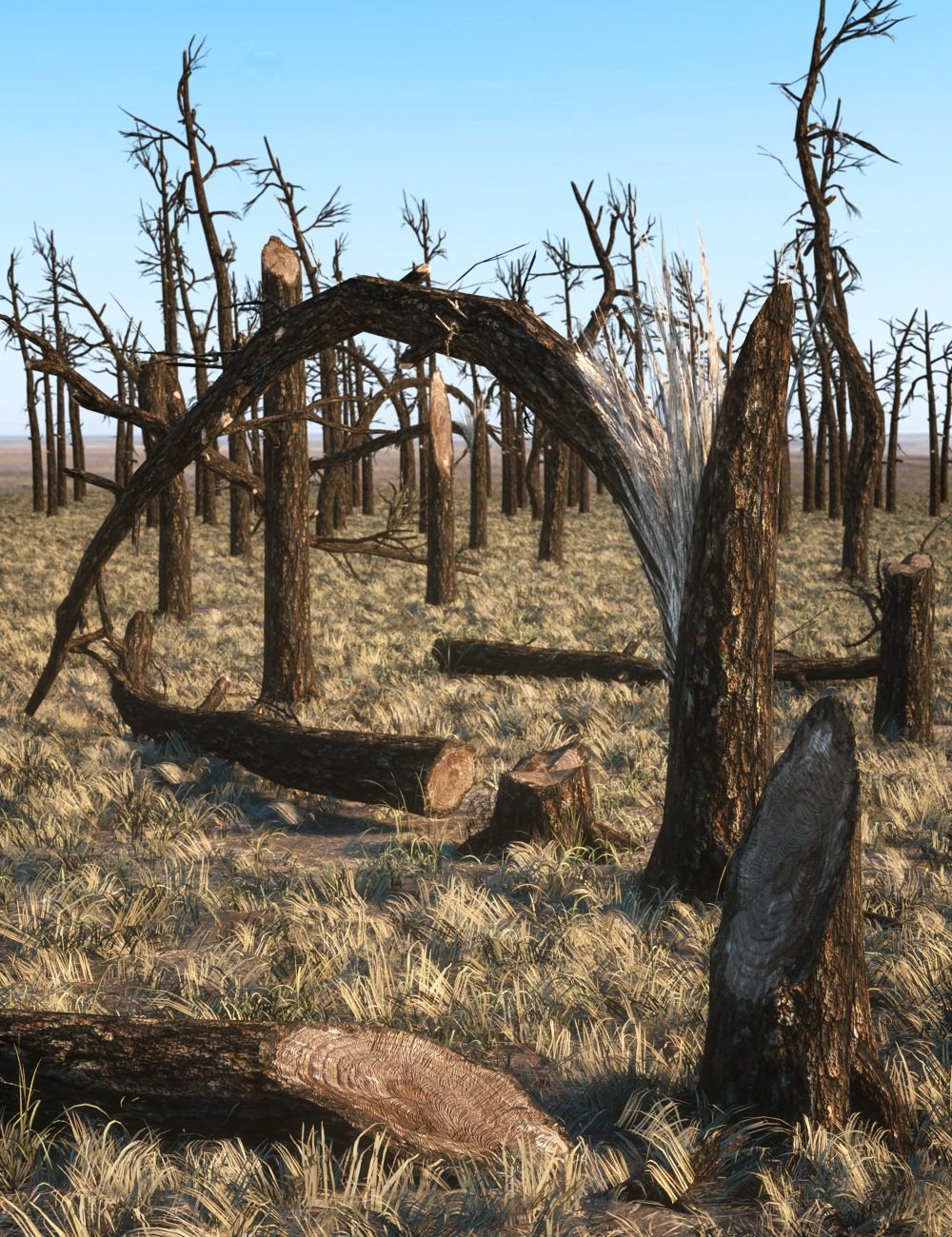 Nature - Broken Trees Pack 1 Nature - Broken Trees Pack 1 by: Andrey Pestryakov, 3D Models by Daz 3D