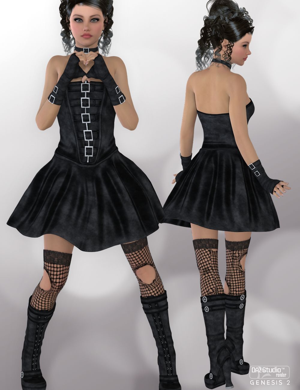 Evaleene Outfit for Genesis 2 Female(s) | Daz 3D