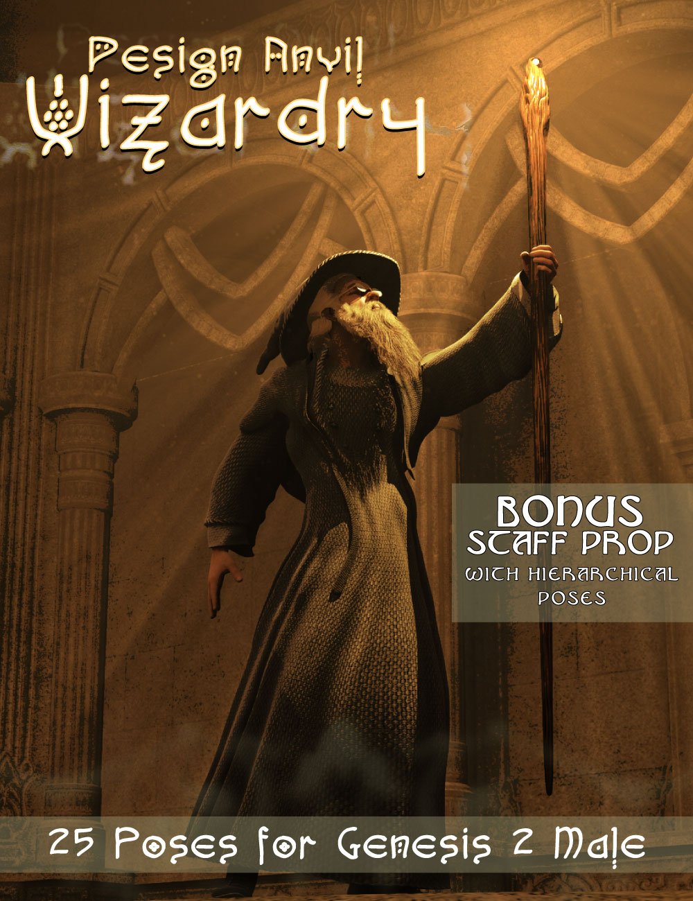 DA Wizardry Poses by: Design Anvil, 3D Models by Daz 3D