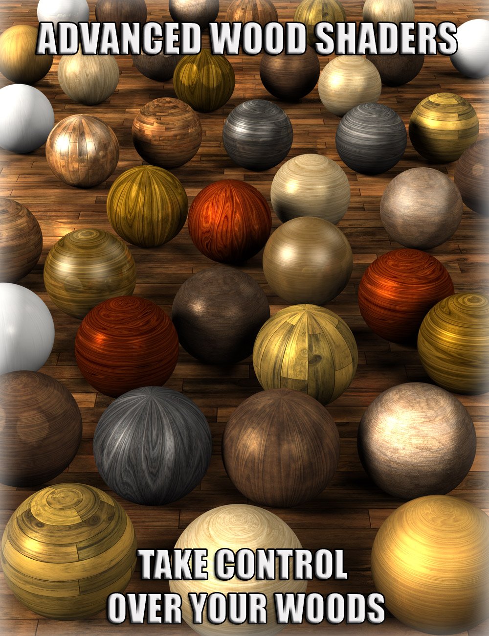 Advanced Wood Shaders by: V3Digitimes, 3D Models by Daz 3D