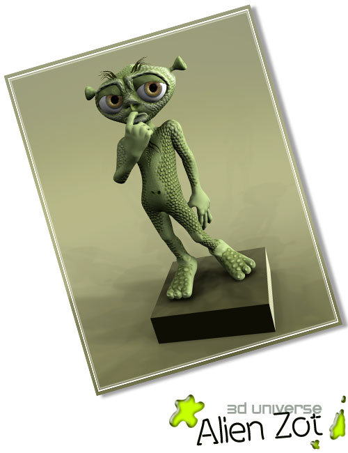 Alien Zot by: 3D Universe, 3D Models by Daz 3D