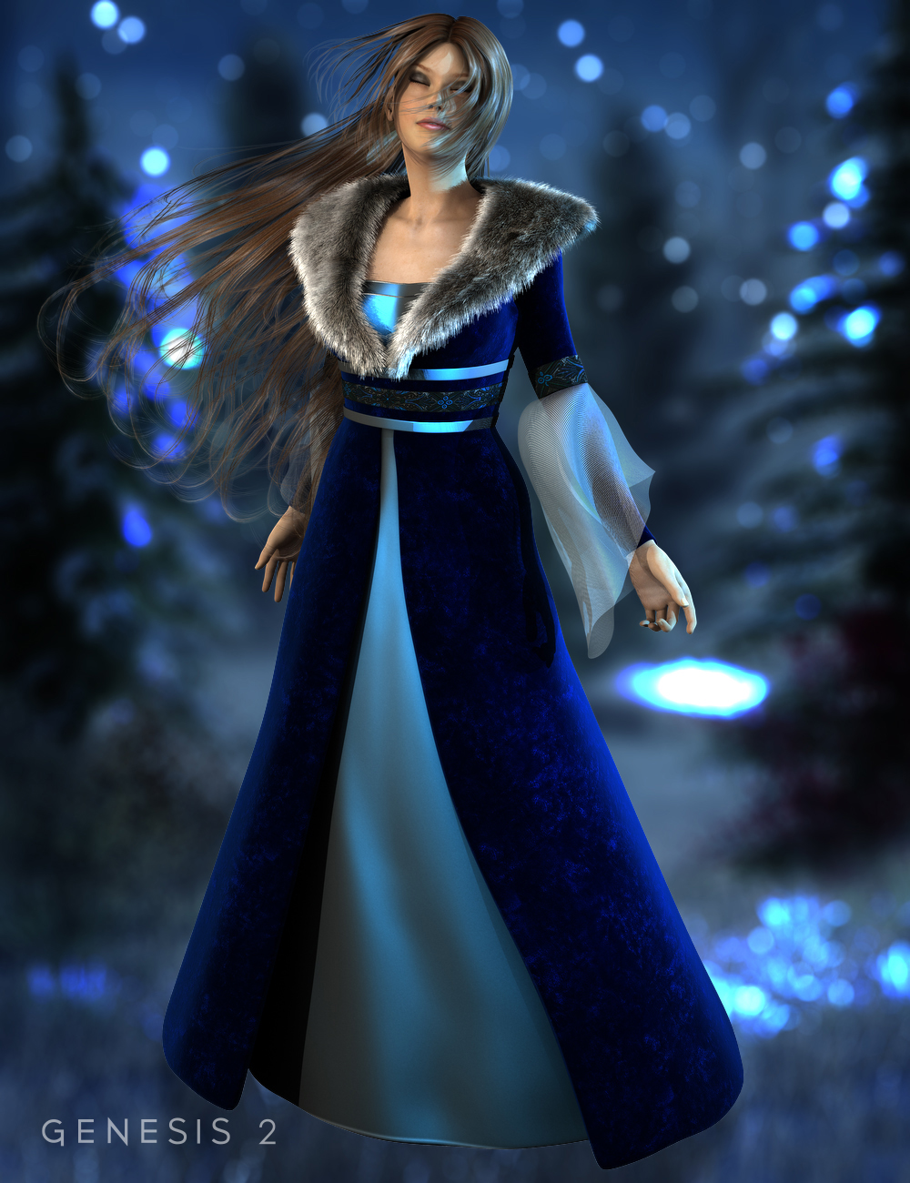 Winter Majesty for Genesis 2 Female(s) by: Ryverthorn, 3D Models by Daz 3D