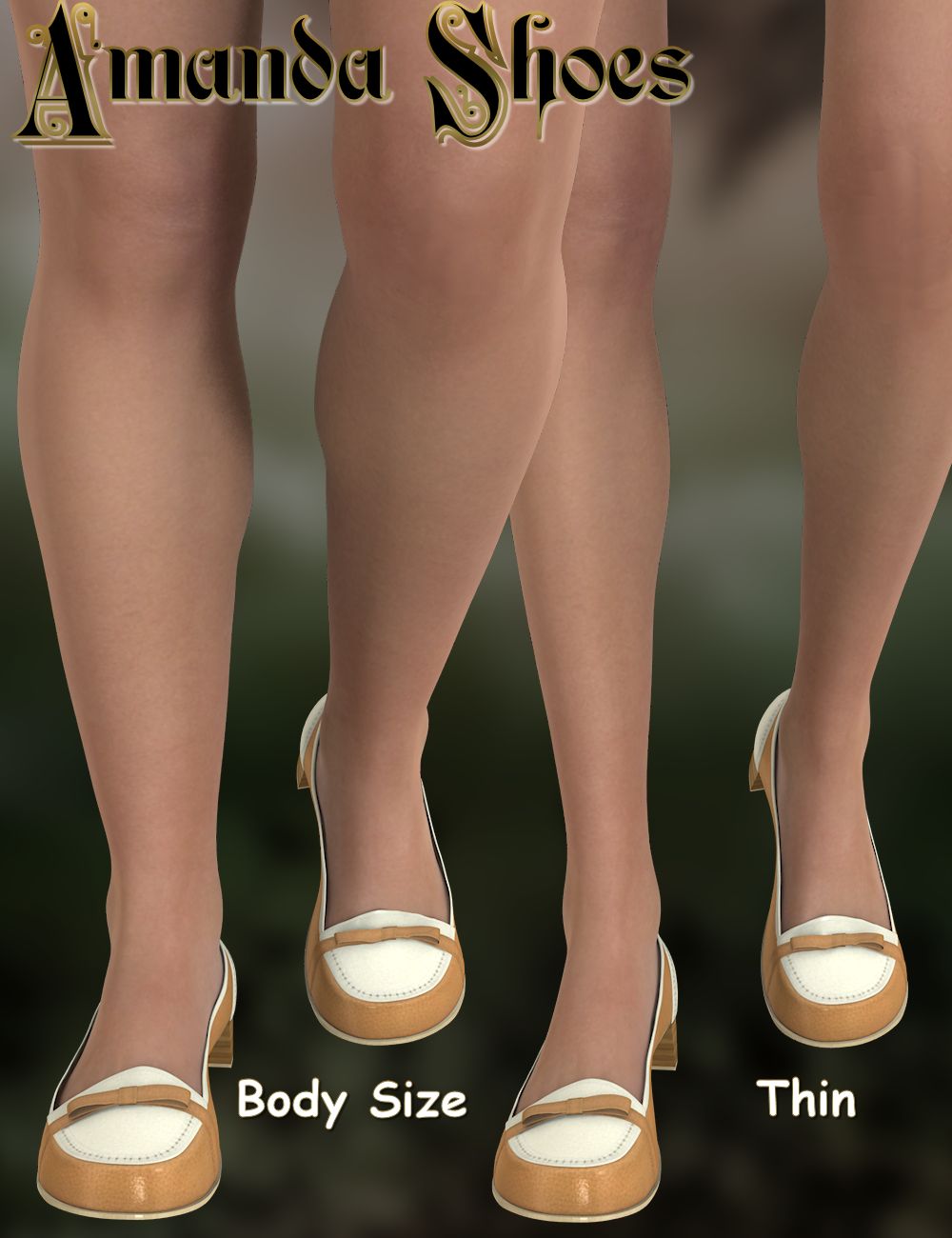 Amanda Shoes by: WildDesigns, 3D Models by Daz 3D